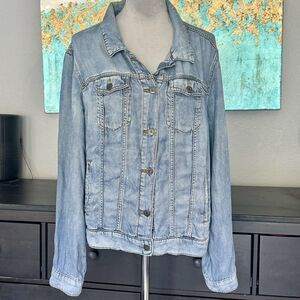 Anthropologie Pilcro And The Letterpress Jean Jacket M Biker Streetwear Grunge